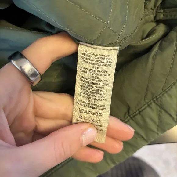 Free People Jacket Quilted Aviator Zip Up Size XS Oversized Cropped Loose Stitch - Picture 5 of 8